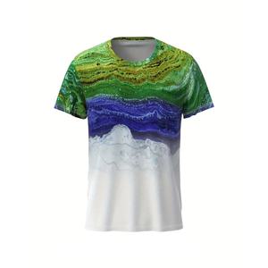 Rashguard de Jiu Jitsu de Manga Corta para Hombre, Anti-UV y Transpirable, Diseño Multicolor Personalizado, Protector de BJJ - Product Image 1