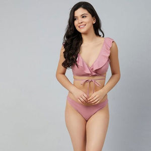 Conjunto de Bikini Personalizado OEM para Mujer, Traje de Baño de Dos Piezas, Ropa de Playa de Verano - Product Image 1