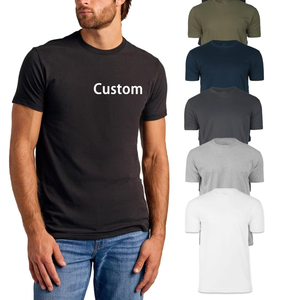 เสื้อยืดเปล่าขายส่ง ผ้าฝ้าย 100% เสื้อยืดสีขาวทรงโอเวอร์ไซส์สำหรับผู้ชาย รับสกรีนลาย DTG เสื้อยืดนุ่มเนื้อหนา - Product Image 1