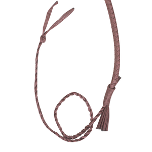 Fouet en nylon marron personnalisé de 06 à 16 pieds, 16 tresses, construction robuste avec support de ventre, dernier style, modèle équestre SP-50002 - Product Image 1