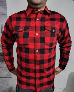 CE Approved Armor Flannel <b>Shirt</b> <b>Padded</b> Motorcycle <b>Shirt</b> with Aramid Lining Air Vents Under Arm Mesh Lining Rider <b>Shirt</b> - Product Image 1
