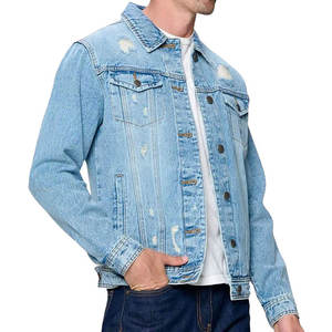 Chaquetas Vaqueras para Hombre a la Venta, Precio Bajo, Estilo Casual, Al Por Mayor, Chaqueta de Mezclilla de Algodón para Hombre de Alta Calidad, Servicio OEM - Product Image 5