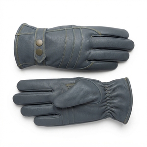 <b>Womens</b> Heated Touchscreen Leather Winter <b>Gloves</b> Polyester Lining for <b>Skiing</b> Cycling Fishing Outdoor Sports Custom Logo - Product Image 4