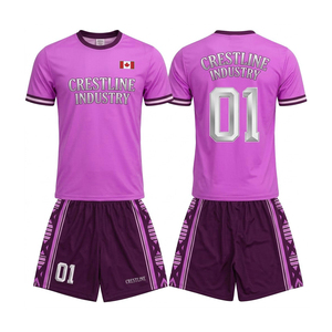 Tenue d'équipe de football personnalisée OEM, maillot et short de football, vêtements de sport respirants, maillots de sport - Product Image 3