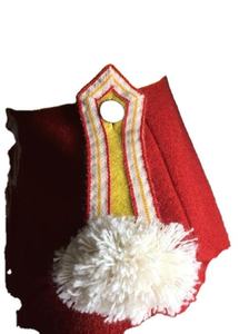 Veste d'été en coton rouge de haute qualité, style hussard, unisexe, col montant, manches longues, fermeture personnalisée, détail brodé - Product Image 6