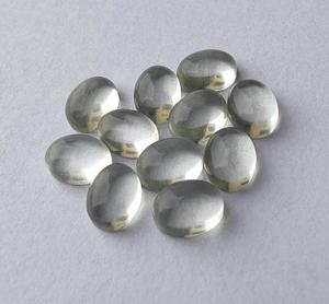 Cabochon d'améthyste verte naturelle de forme ovale, pierre précieuse calibrée de qualité, pierre lâche pour la fabrication de bijoux, fournitures artisanales - Product Image 4
