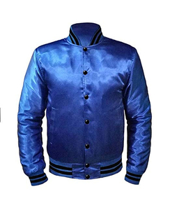 Men's <b>Red</b> And Gray Color Blocking Satin <b>Jacket</b> With Button Closure Satin Lining Regular Fit Autumn Casual Style - Product Image 5