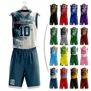 Custom High Quality Basketball Team Wear Mesh Fabric Athletic Uniform Custom Printed Sublimation Quick Dry Sportswear Uniform - Product Image 1