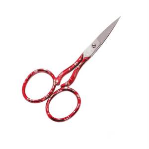 Ciseaux de manucure en acier inoxydable, lame tranchante, manche en plastique rouge, trou rond, outil de beauté pour le soin des ongles des adultes - Product Image 5