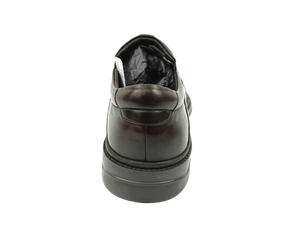 Mocasines de Cuero Marrón para Hombre, Punta Redonda, Sin Cordones, Acolchados, Zapatos de Oficina y Carrera, Suela de Goma, Diseño Sólido, Entresuela de EVA - Product Image 4