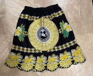 Mini-jupe bohème en coton brodé à fleurs, taille naturelle, coupe trapèze, grande taille, pour femme, été - Product Image 2