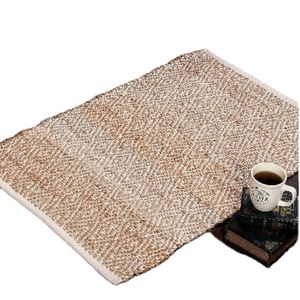 Alfombra de yute trenzada a mano Alfombra de Sisal para sala de estar Dormitorio Pasillo Hotel Venta al por mayor Uso en el piso - Product Image 1