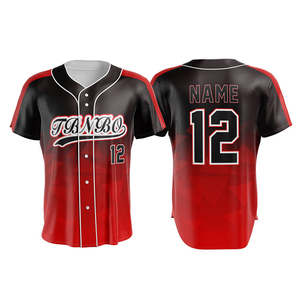 Maillot de softball pour homme à manches courtes, boutonné sur le devant, rayé bleu et blanc, en polyester respirant, pour toutes les saisons - Product Image 6