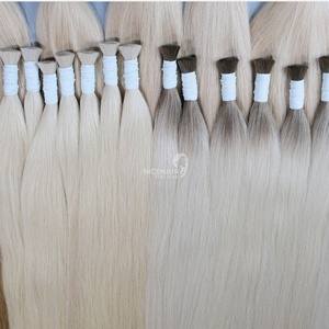 Extensiones de cabello virgen vietnamita 100% Premium Rubio sin silicona Super doble dibujado precios al por mayor suaves y sedosos - Product Image 1