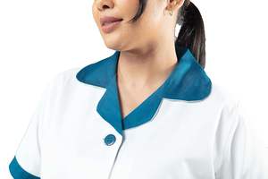 Uniforme de Enfermera Unisex al por Mayor, Conjunto de 2 Piezas, Elástico, Uniforme Médico de Hospital, Conjunto de Scrubs, Logotipo Personalizado OEM, Conjuntos Deportivos de Verano - Product Image 5