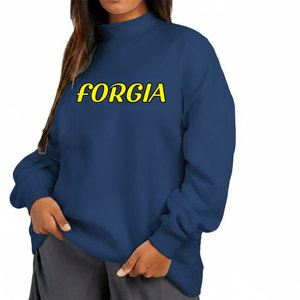High Quality Women Mock Neck Sweatshirt Warm High Neck Lounge Pullover Women Mock Neck Sweatshirt Trendy Streetwear <b>Long</b> Sleeve - Product Image 3
