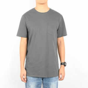 เสื้อยืดผู้ชายผ้าฝ้ายคุณภาพสูง รับผลิตแบบ OEM ออกแบบโลโก้ได้ คอกลม แขนสั้น ระบายอากาศดี เหมาะสำหรับฤดูร้อน - Product Image 1