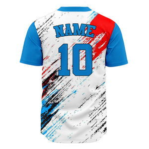 Hot Selling Custom Men's Baseball Uniform Personalized Stitched Embroidery Sublimation Short Sleeve Women Baseball Jersey - Product Image 2