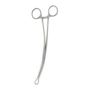 Stainless Steel Surgical Uterine Tenaculum Forceps 25 CM Dall Finish Curved Design Gynecology Uterine Forceps By <b>Blush</b> Surgical - Product Image 2
