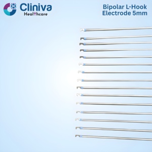 <b>Laparoscopic</b> Bipolar L-Hook Electrode 5mmx330mm Manual <b>Laparoscopic</b> <b>Instruments</b> Surgical <b>Instrument</b> Set - Product Image 3