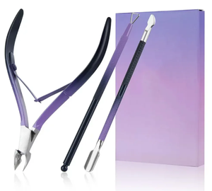 Coupe-ongles professionnel pour soins des mains en acier inoxydable, outil de nail art à lame arrondie et large ouverture de mâchoire pour les ongles des doigts - Product Image 6