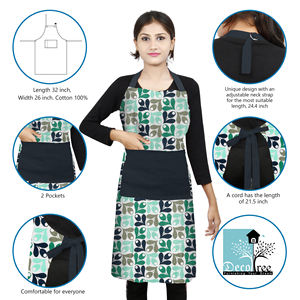 Delantal Premium Lavable y Reutilizable con Estampado, Delantal de Cocina de Alta Calidad para Chef y Restaurante - Product Image 4