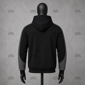 เสื้อฮู้ดซิปบล็อกสีสันสำหรับผู้ชาย ผ้าฝ้ายฟลีซ 100% ปักลาย ระบายอากาศได้ดี สไตล์สตรีทแวร์ สำหรับฤดูใบไม้ร่วงและฤดูหนาว - Product Image 4