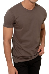 T-shirt moderne ultra doux pour hommes Premium Essential Short Sleeve Crewneck Performance Tee O-Neck - Product Image 3
