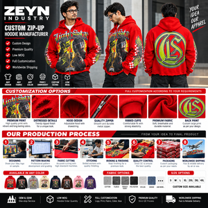 Sudaderas con Capucha Extra Grandes Personalizadas para Hombre, de 400g, 100% Algodón, con Estampado Gráfico, Estilo Urbano, Marca Privada - Product Image 5