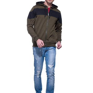 Sweat-shirt à capuche zippé décontracté pour homme, veste en polaire de qualité supérieure, vêtement d'extérieur athlétique confortable pour la mode quotidienne et les voyages - Product Image 1