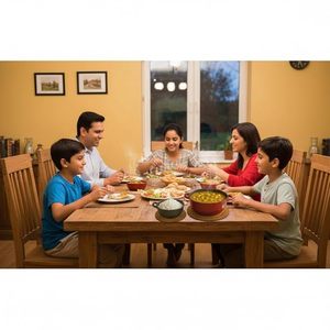 Ensemble de sous-verres ronds en bois, accessoires de table décoratifs modernes, respectueux de l'environnement, pour la maison, la cuisine et la salle à manger - Product Image 2