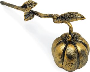 Apagavelas retro con forma de calabaza y mango largo, extintor de velas de metal para apagar la llama del mecha de forma segura, decoración del hogar - Product Image 1