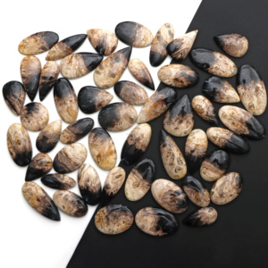 Wholesale Natural Plum Root Agate Loose Free Size Oval Pear Fancy Cabochon Cut Loose Gemstone At Wholesale Price - Product Image 4
