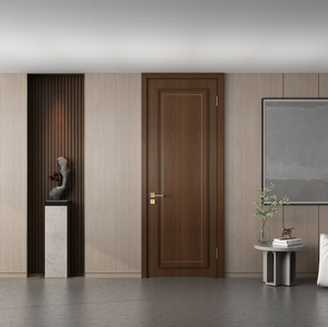 Puertas Interiores de PVC sin Vinilo, de Madera, de Una Sola Hoja, para Aulas Escolares, Habitaciones de Alquiler, Dormitorios, Puertas de Empuje y Arrastre, Ecológicas, de MDF - Product Image 1