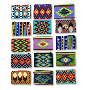 Pochette à monnaie de luxe brodée de perles avec motifs tendance, élégante pochette à monnaie brodée de perles avec option logo - Product Image 3