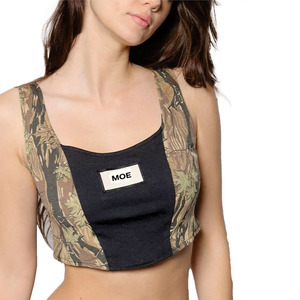 Trendy Lace‑Up Back Crop Tank <b>Top</b> Custom Camouflage Sleeveless women's shirt Y2K Festive Corset <b>Top</b> Boutique Summer Streetwear - Product Image 3
