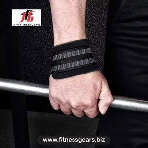 Support de poignet réglable avec fermeture auto-agrippante antidérapant pour musculation et entraînement de force unisexe rouge bleu - Product Image 2