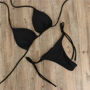 Conjunto de Bikini de Dos Piezas con Top Bandeau de Corte Alto para Mujer, Cómodo, Duradero, con Etiqueta Personalizada, Recién Llegado, al Mejor Precio, Ecológico - Product Image 6