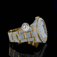 Montre mécanique de luxe en acier inoxydable de qualité supérieure avec diamants, pour homme, idéale pour les soirées décontractées et les clubs, disponible directement de l'usine.