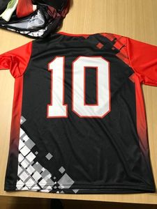 Customizable Name/Number Men's <b>Soccer</b> Jersey Heat-Transfer Printed 100% Polyester Quick Dry Short Sleeve - Product Image 3