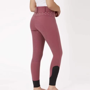 Womens Horse <b>Riding</b> Breeches Stretch Breathable Equestrian Pants Silicone Grip Knee Patch Comfortable <b>Riding</b> Tights - Product Image 2