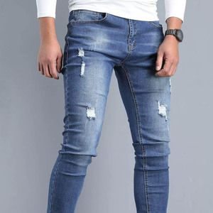 2026 New Fashion <b>Jeans</b> Pants Cheap Price <b>for</b> <b>Men's</b> Wholesale Customized Logo Printed Slim Fit <b>Men</b> <b>Jeans</b> Pants - Product Image 4