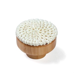 Poignées et boutons de meubles de haute qualité, quincaillerie écologique pour meubles, poignées en rotin. - Product Image 4