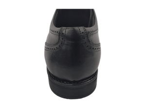 รองเท้าอ็อกซ์ฟอร์ดสีดำสำหรับผู้ชาย ยี่ห้อ Dlords Larry Derby ทำจากหนัง PU แบบผูกเชือก พร้อมพื้นรองเท้าแบบ Air Cushion กันลื่น เหมาะสำหรับใส่ทำงานหรือโอกาสทางการ  ทำจากยางคุณภาพดี - Product Image 5