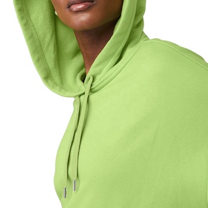 OEM 2025 Women's Custom Logo Cotton Hoodie Oversized French Terry Streetwear Pullover Pocket with Adjusted <b>Strings</b> for Winter - Product Image 4