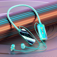 BT Neckband earbud nirkabel Model terbaru dengan baterai Bass yang ditingkatkan Display harga grosir untuk pesanan jumlah besar olahraga