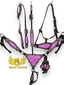 Luxury Genuine Leather Soft Natural Leather Lightweight Multicolor Durable English Western Saddle Tack Horse-Breast Collar - Product Image 3