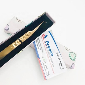 การต่อขนตาสแตนเลสแบบแข็ง45องศาแหนบระดับมืออาชีพ - Product Image 5