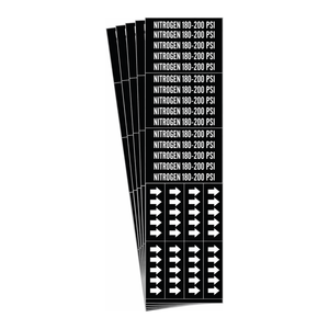 Marcador de Tuberías Flexible con Adhesivo de Nitrógeno Brady, 180-200 PSI, para Líneas Industriales y de Laboratorio - Product Image 2