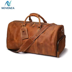 Bolso de cuero duradero con gran capacidad de almacenamiento, costuras resistentes, asas fuertes, múltiples bolsillos y correa de hombro ajustable. - Product Image 1